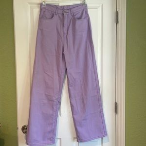 MakemeChic High Waist Lilac jeans Medium NWOT